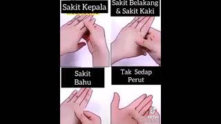 urutan tapak tangan ketika sakit bahagian anggota badan