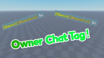 How To Make a Owner Chat Tag! (Roblox Studio)