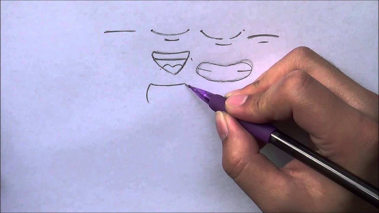 How to Draw Manga Mouth for the Absolute Beginners - YouTube