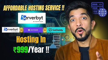 Hosting In ₹999/Year !! Serverbyt vs Hostinger vs Godaddy !!