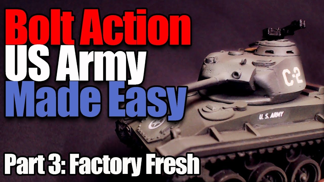 How To Paint US Army. Bolt Action Made Easy 3 YouTube