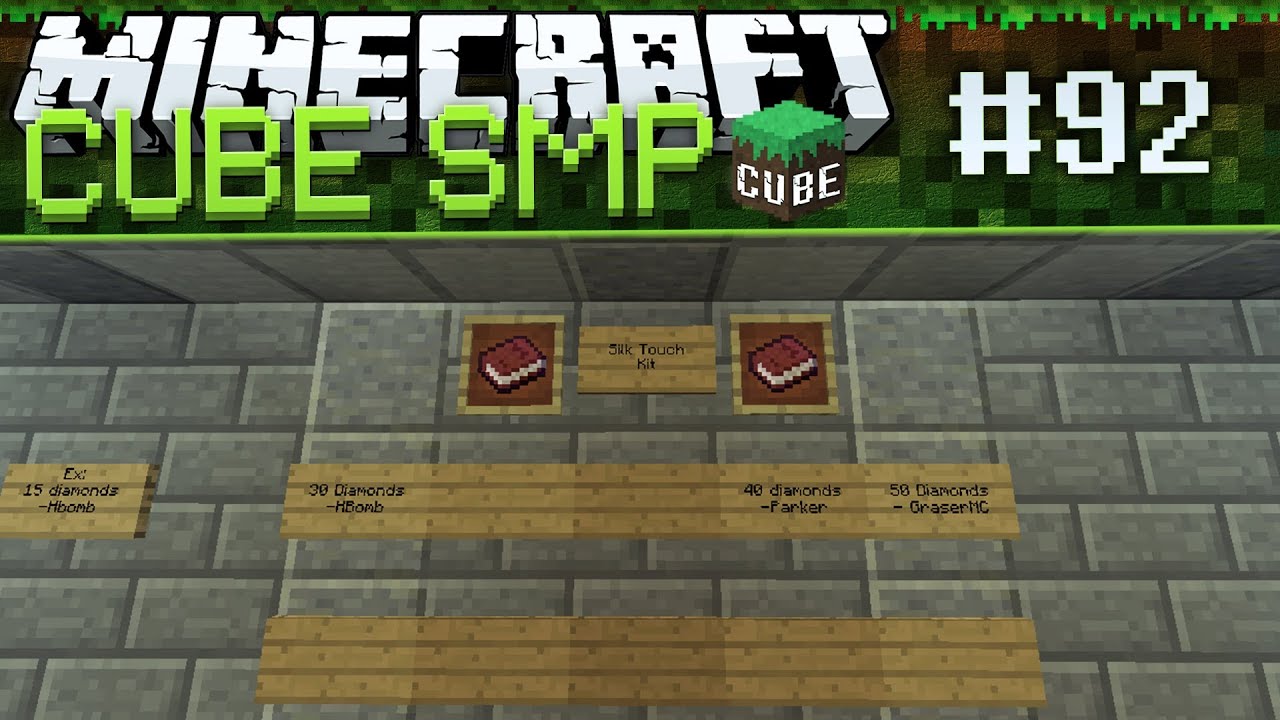 Minecraft Cube SMP: Silk Touch Kit!! - Ep 92 - YouTube