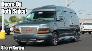 Doors On Both Sides! 2014 GMC 7 Passenger Conversion Van | Explorer Vans HighTop | Sherry Review