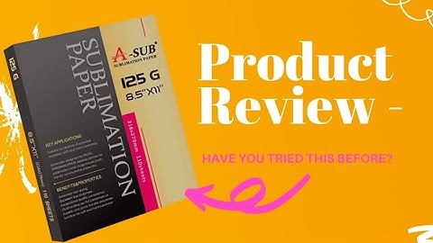 A- Sub Sublimation Paper VS Texprint Sublimation Paper - Product Review - #sublimationprinting