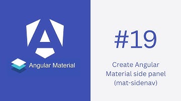 Create Angular Material side panel (mat-sidenav)