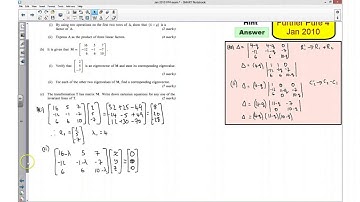 AQA FP4 Jan 2010 Q7