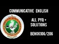 Communicative English vtu previous year question paper answers|BENGK106|#study #edu_updates #vtu
