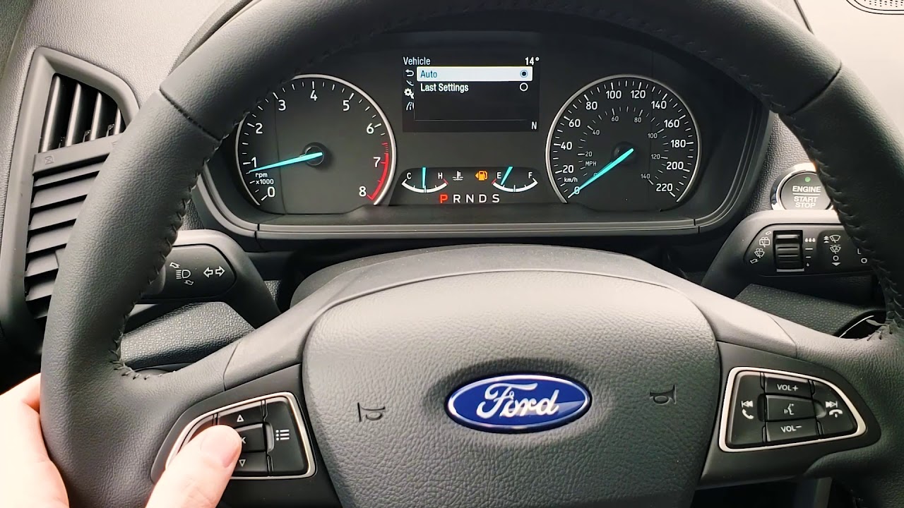 Navigate the Steering Wheel Buttons and Instrument Cluster on the 2020