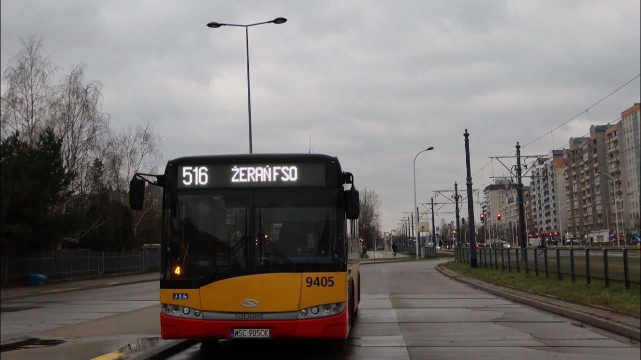 Przejazd: Solaris Urbino 12 III Hybrid #9405 Arriva linia 516 *Gość: @kurton_21*