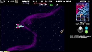 P1 vs HELLFIRE (1989, Arcade, Toaplan) - part 3 - Fail