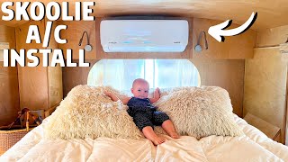 How to Install a Mini Split AC in a Bus Conversion: Skoolie Solar Air Conditioning