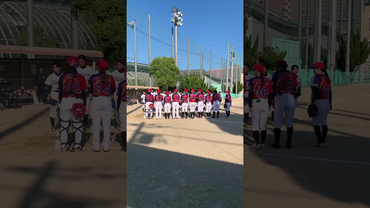 武庫川女子大学戦 #shorts #大阪女子野球チーム