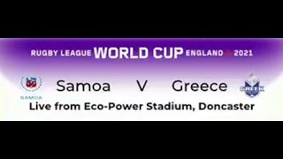 RLWC 2021..Game 14..Pool A..Samoa v Greece