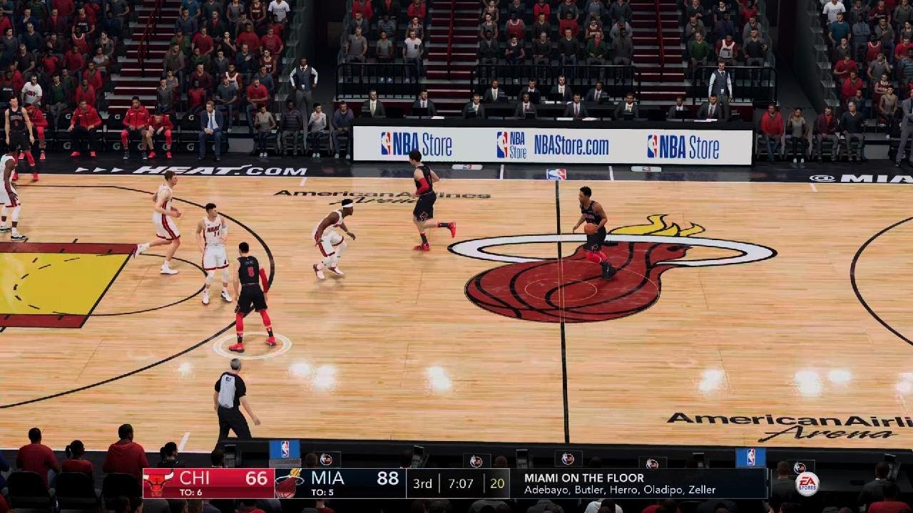 NBA LIVE 23 Rosters Bulls vs Heat PS5 Gameplay