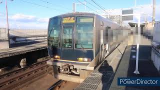 JR西日本 321系D31 7両編成 快速 塚口行き 学研都市線 星田駅 発車 休日　ケイケイ電車鉄道