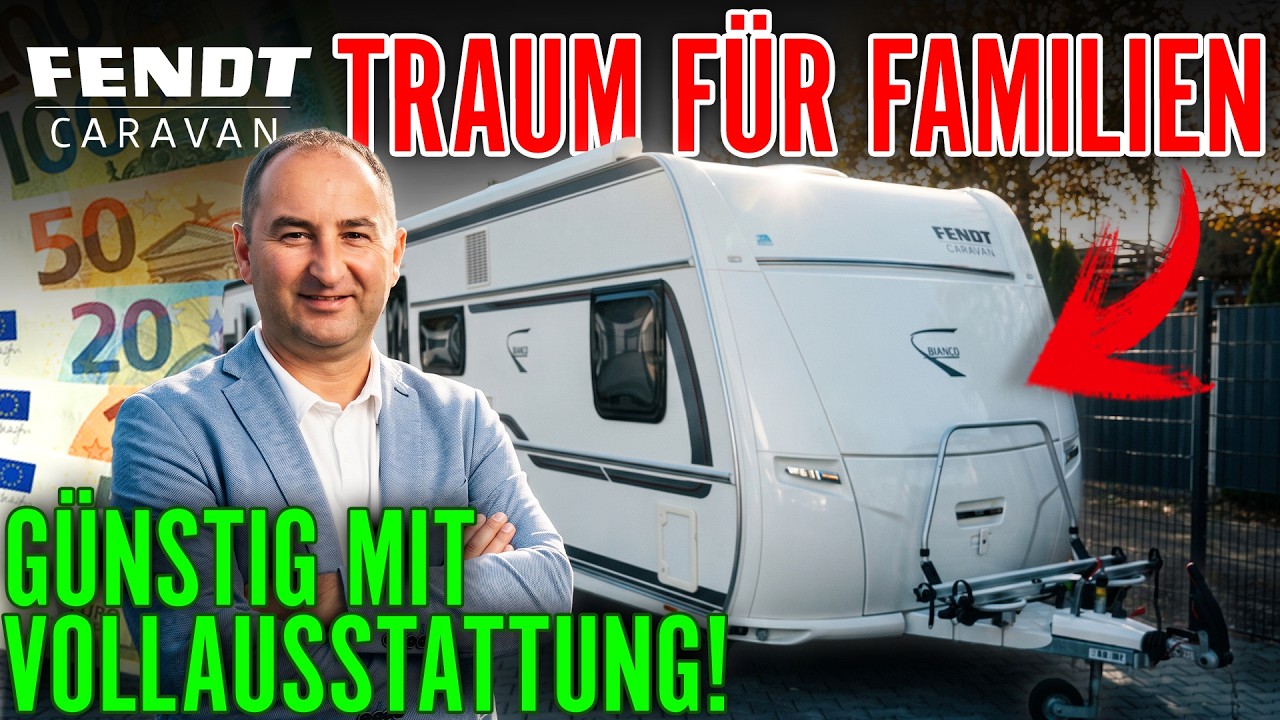 Eltern, schaut euch DAS an – Familienwohnwagen unter Neupreis! Fendt Bianco 550 SKM gebraucht