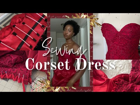 Sewing a off the shoulder Corset Dress | Sewing, talking, corset