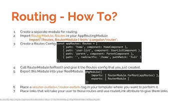 Angular Training Part 3 - Introduction to Routing in a SPA