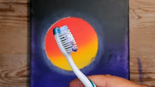 KING ART   RED  MOON     N 1216  PAINTING TUTORIALL