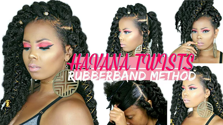 Learn How to Style Jumbo Havana Twists with Rubber Bands on Natural Hair