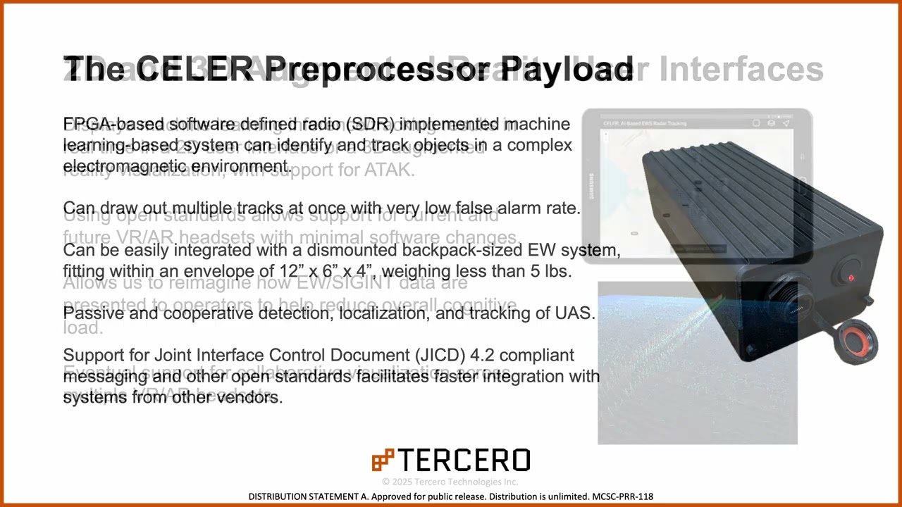 Tercero Technologies Navy STP Tech Talk on CELER