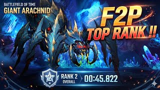 F2P BUILD FOR GIANT ARACHNID BATTLEFIELD OF TIME !! - [Solo Leveling Arise]