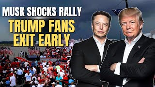 Musk Backs Trump: SpaceX CEO's Unexpected Support Can't Stop Rally Walkouts| Elon Musk 24h