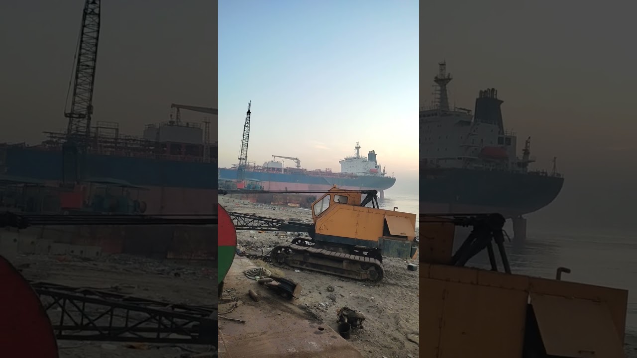 Alang ship breaking yard⛵🚤🚤🛳