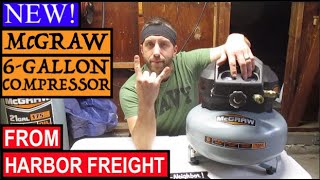 NEW! Harbor Freight's McGRAW 6-Gallon Air Compressor - Full Review!