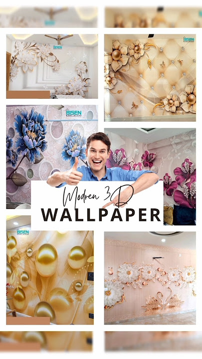 Transform your space with the allure of modern 3D wallpaper! 🎨✨ #beautiful #homedecor #wallpaper