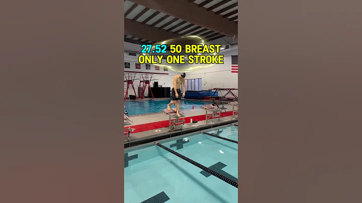 He swims faster than most swimmers with only 1 Stroke 😳 #swimmers #swimming