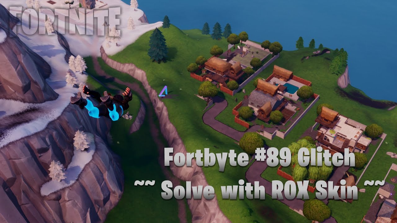 Fortbyte 89 - Flying Scarlet Strike Glider through Rings Glitch - Solve with ROX Skin