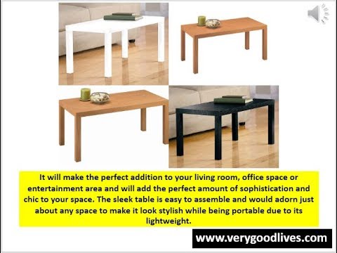 Dhp Parsons Modern Small Coffee Table Review Youtube