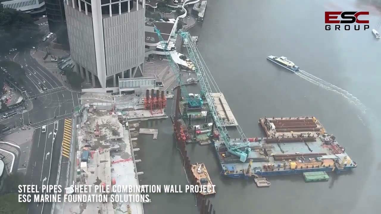 Steel Pipes - Sheet Pile Combination Wall System - ESC Group