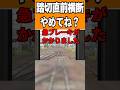 【緊急停止】遮断された踏切に人が入るとこうなる。