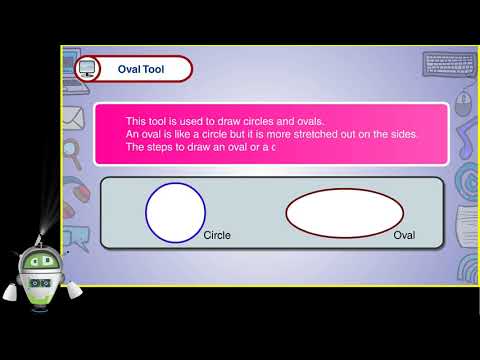 Let us Paint Part 6 | Oval Tool | Steps to draw an oval or a circle | Class 1 | Chapter 7 |