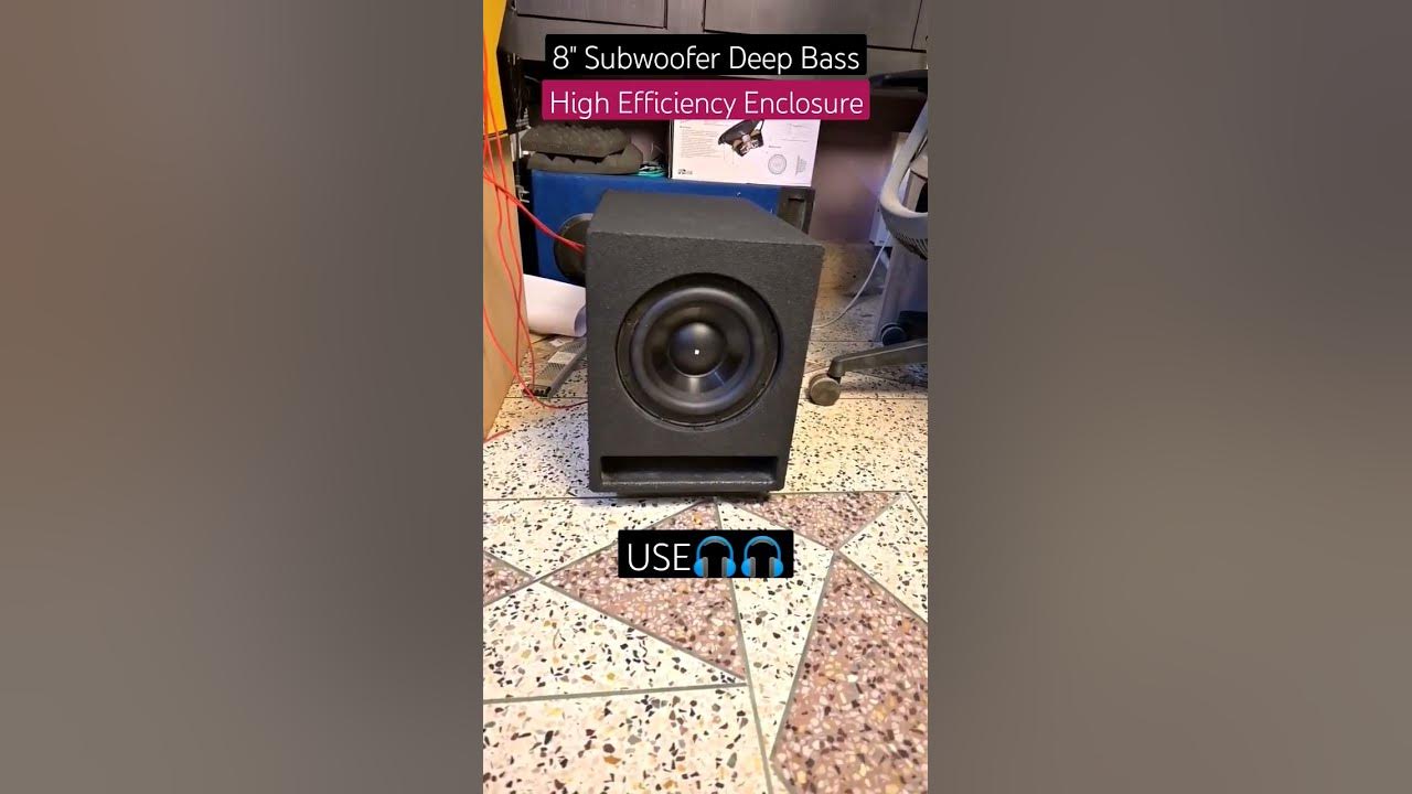 DIY BIA Fredo Dayton SB Acoustics Subwoofer | Solid bass | 8 inch sub