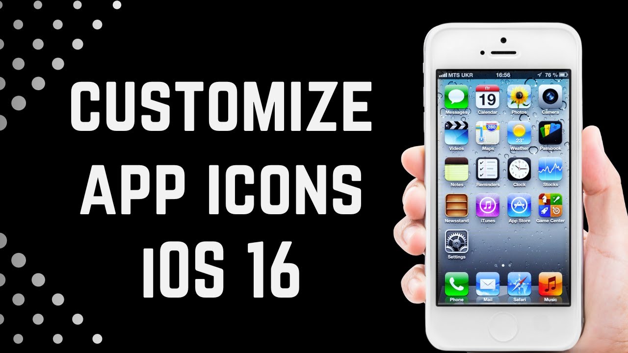 How To Change App icons on iOS 16 - YouTube