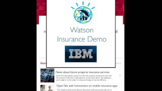 Watson Insurance Demo Video