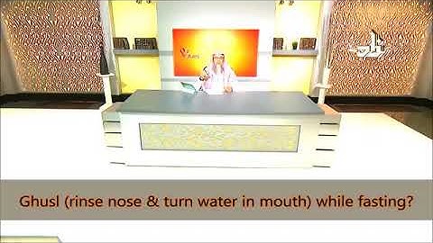 Ghusl while fasting ( rinsing nose and turning the water in mouth) - Sheikh Assim Al Hakeem