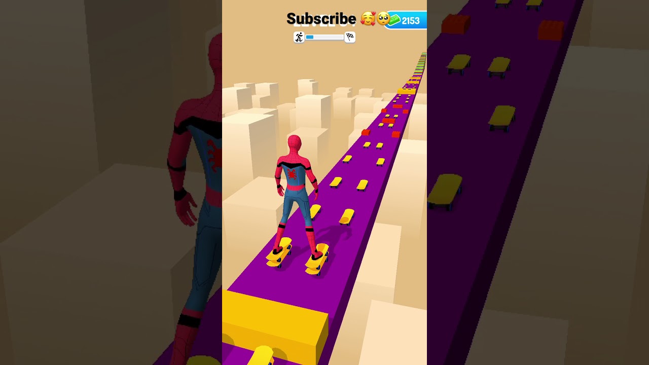 Spiderman Skater Stacker gameplay walkthrough | android,iOS mobile | all Level | 