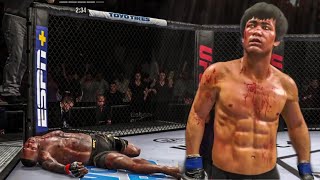 Bruce Lee Vs Israel Adesanya k1 Rules Ps5 ea Sports Ufc 4  Mr Jojo  Ufc 4 Brutal Fight