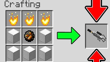 HOW TO CRAFT A WORKING FLAMETHROWER IN MINECRAFT! (NO MODS)