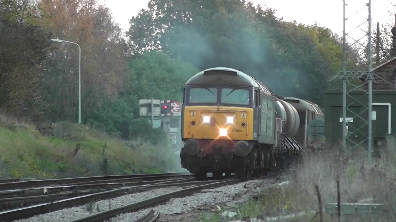 (HD) DRS Class 57's work the Anglia RHTT's - 9/11/12 - YouTube