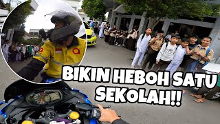 OJOL MAXIM PAKE ZX25R BIKIN HEBOH SATU SEKOLAH‼️ | Indonesia Motovlog (335)