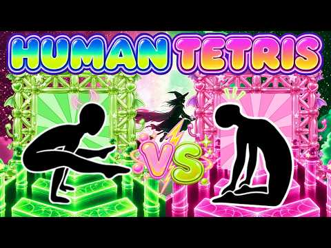 HUMAN TETRIS PVP BATTLE⚡#7 | Fright Night, One Winner 🎃 | Immersive Interactive Warm-Up