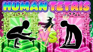Human Tetris Pvp Battle Fright Night, One Winner Immersive Interactive Warm-Up