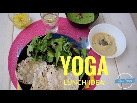 Un'idea per un pranzo Yoga? Chapati con fantasia di hummus!