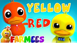 learn colors with ducks kids preschool learning nursery rhymes childrens music farmees