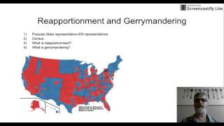Reapportionment and Gerrymandering